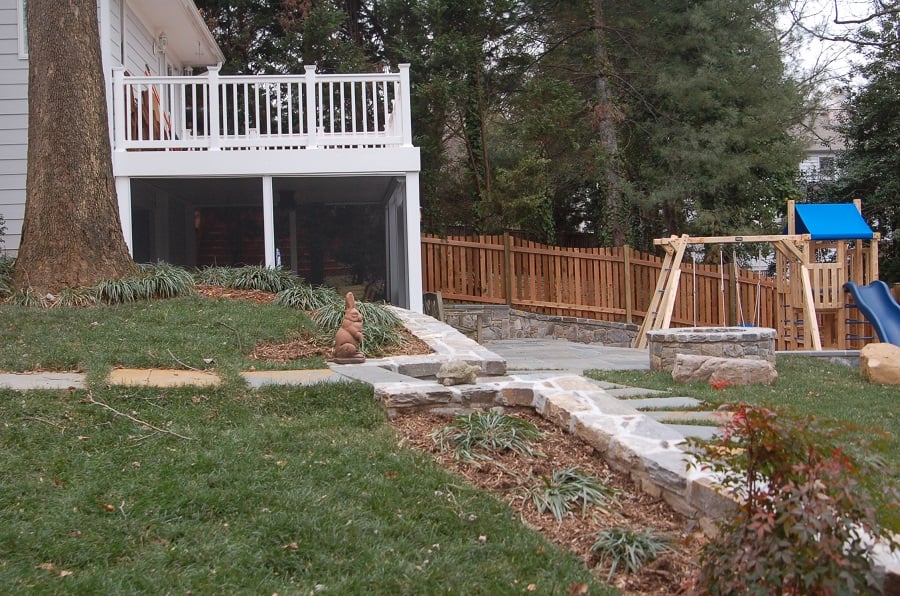 screened porch and patio in Chevy Chase, Maryland