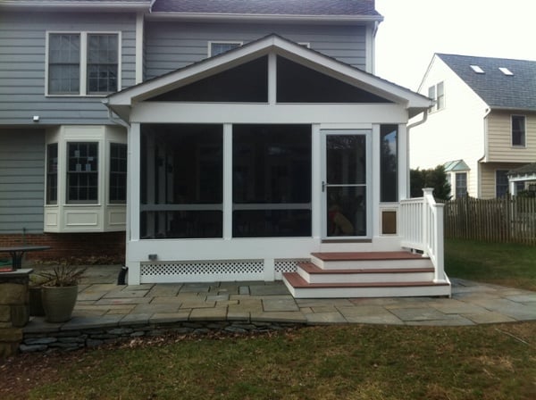 SCREENEZE screened room Montgomery County, Maryland front view