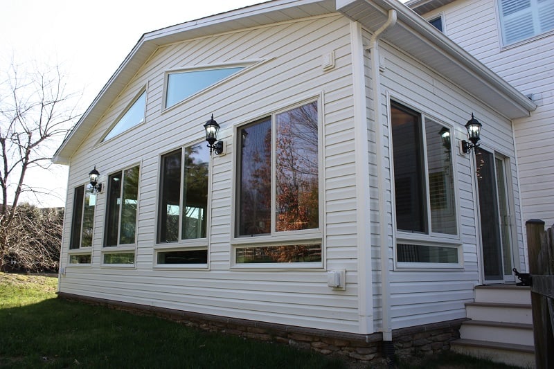 cool sun room addition exterior Montgomery County, MD