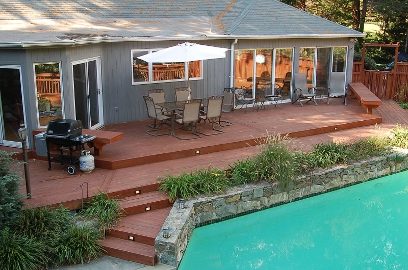 pressure treated pool deck in Silver Spring, MD