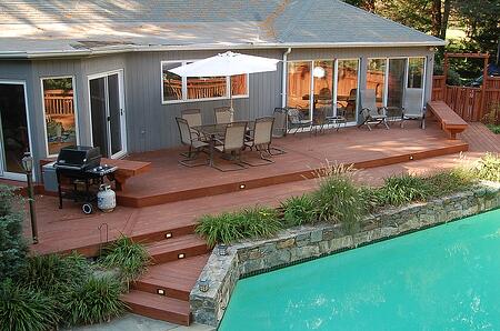 Azek pool deck in Montgomery County, MD
