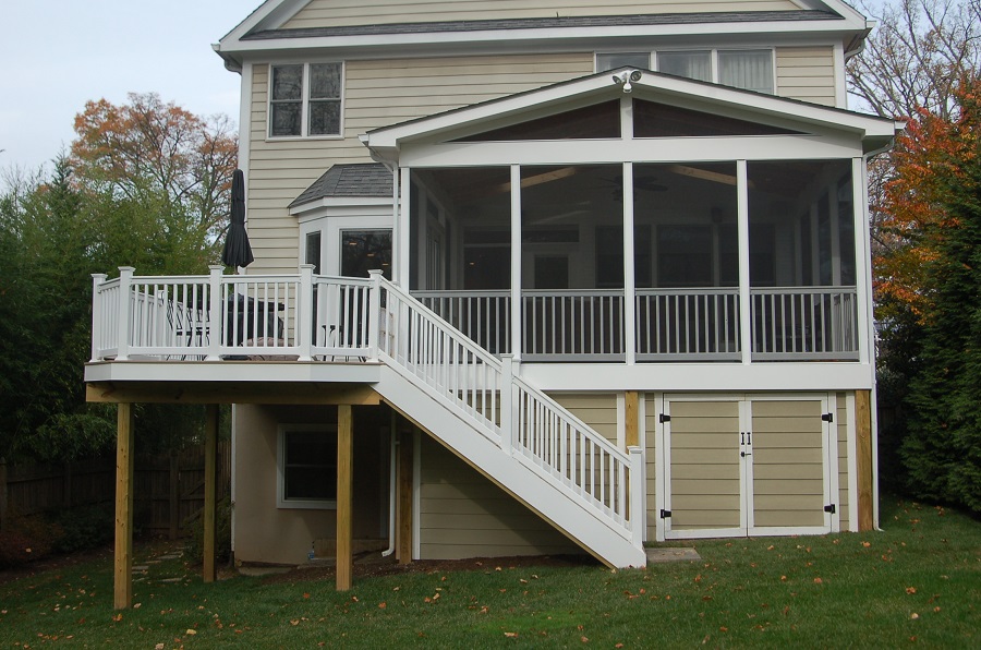 PVC screened porch room