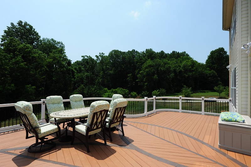 custom AZEK PVC deck inlay Fulton, MD