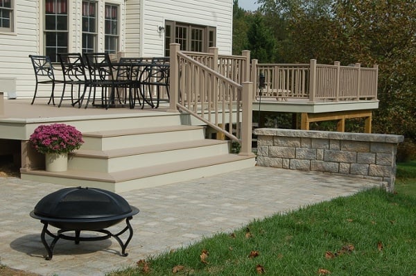 custom Azek brownstone deck Gaithersburg MD