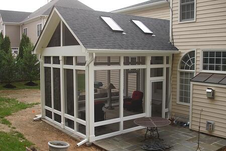 Brazilian hardwood screenend porch 