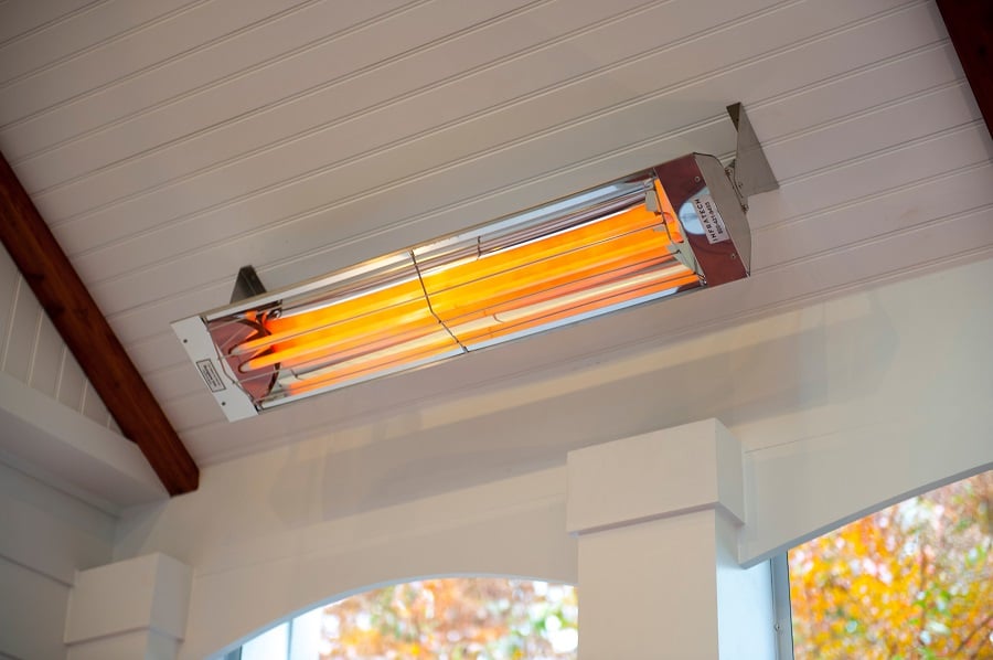 Sunglo infrared heater for Bethesda, MD screen porch heated up
