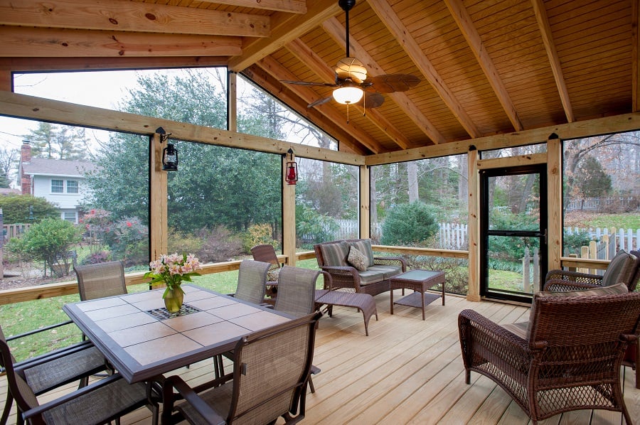 Pressure Treated Screened Porch Cost, How Much Do Electric Patio Screens Cost
