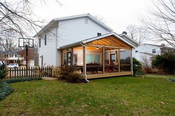 SCREENEZE screened porch addition Fairfax Maryland