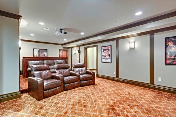 custom home theater remodel in Bethesda, MD