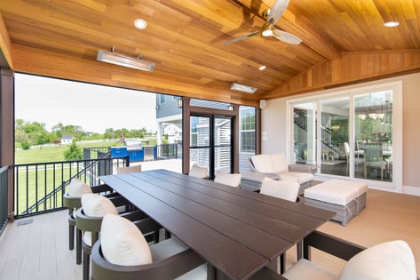 Urbana porch outdoor kitchen
