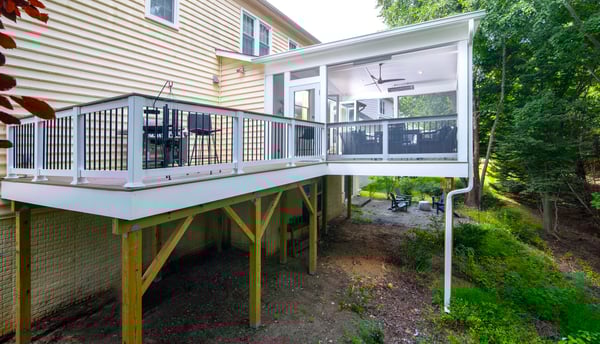Berl Screened porch gaithersburg cropped wide shot