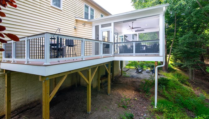 Berl Screened porch gaithersburg cropped wide shot