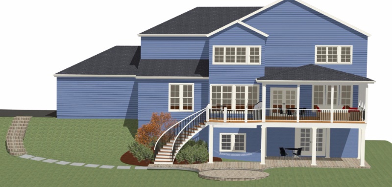 design builders screened porch rendering for fulton, maryland design builders screened porch rendering for fulton, maryland