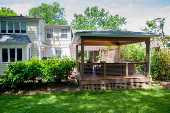 Screen Porch with Cable Handrails in Chevy Chase, MD