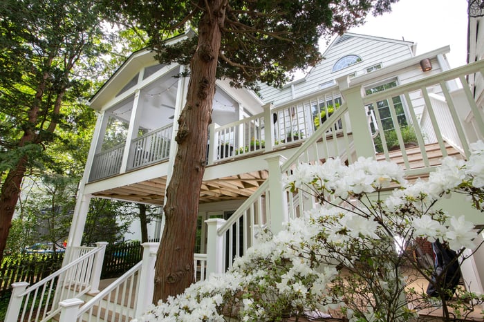 chevy chase 2 story deck screened porch 1