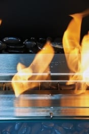 EcoSmart biofuel firebox flame up close