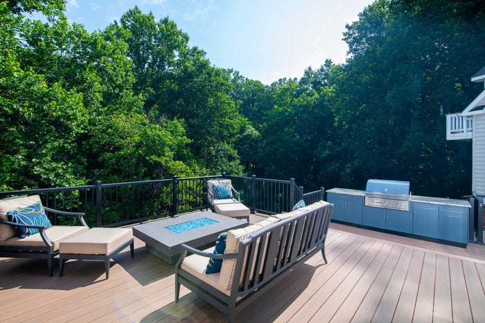 Greene screened porch deck kitchen 19
