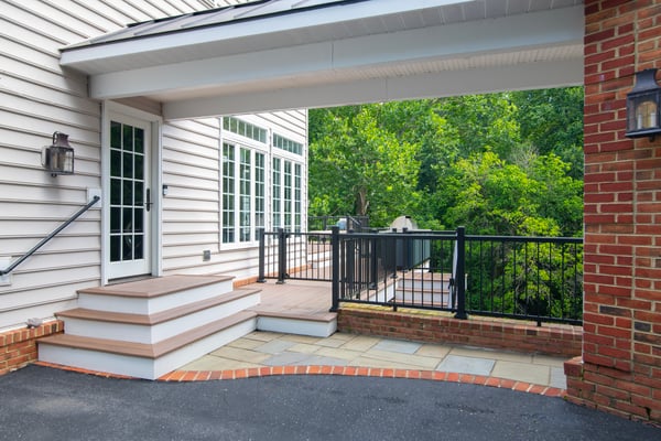 Greene screened porch deck kitchen 2