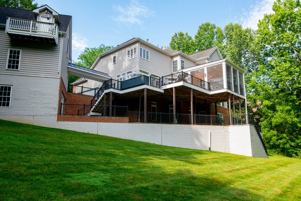Greene screened porch deck kitchen 3