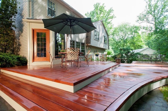 wet Zuri deck curvature bending Zuri Silver Spring, Maryland