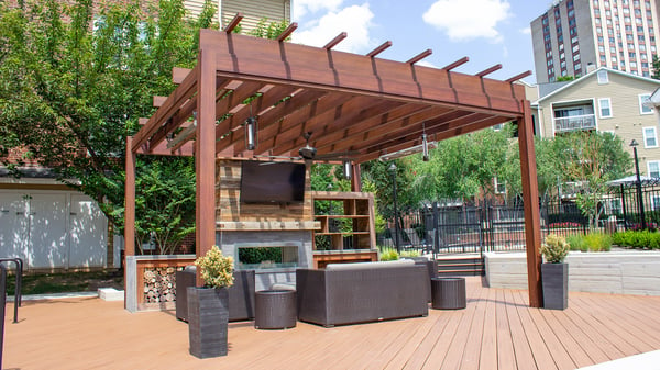 wood pergola 