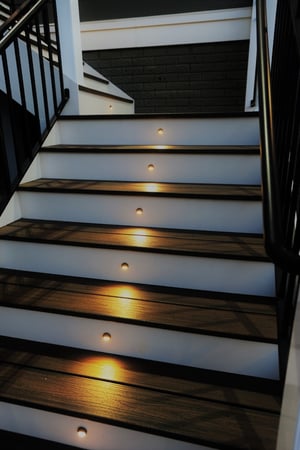Trex deck stairs with lighting installation-288923-edited