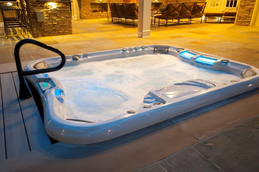 recessed hot tub in Clifton, Virginia