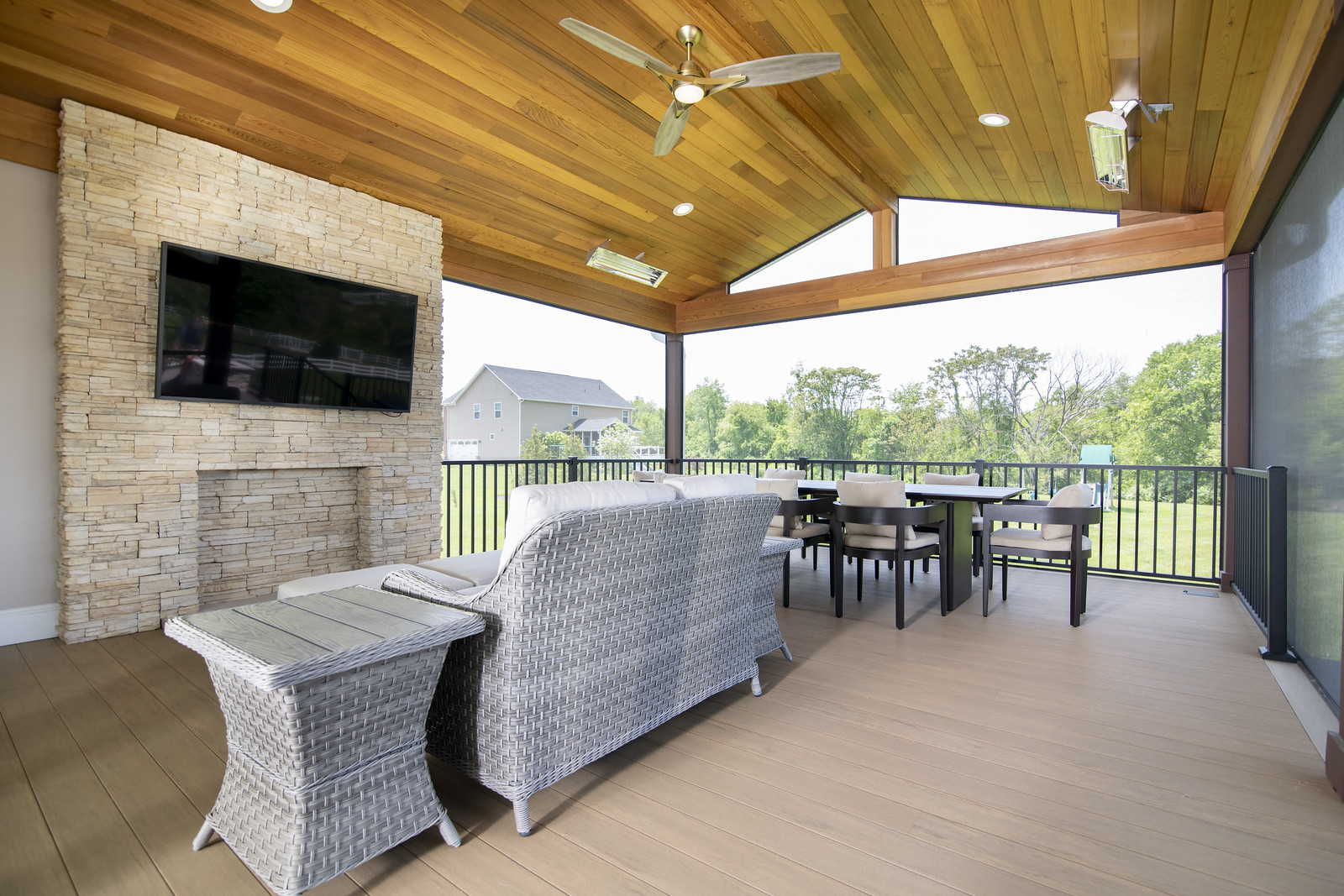 Urbana MD porch outdoor kitchen