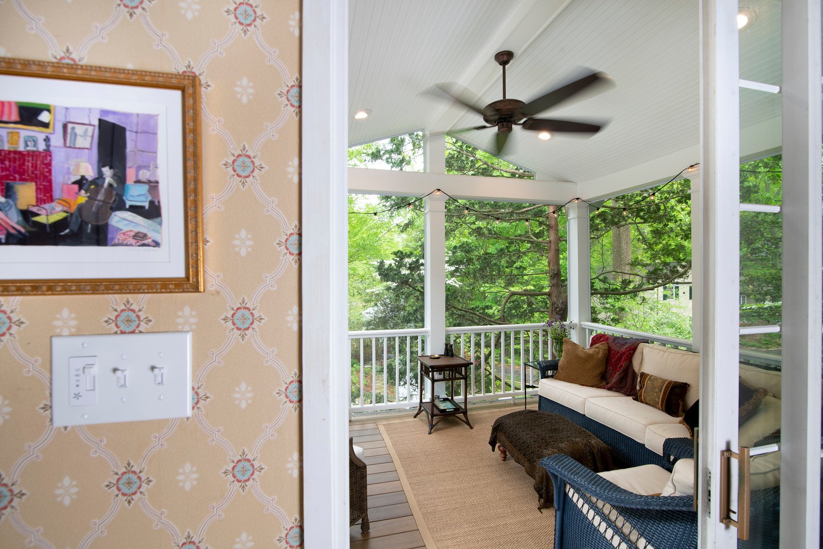 chevy chase 2 story deck screened porch. 12