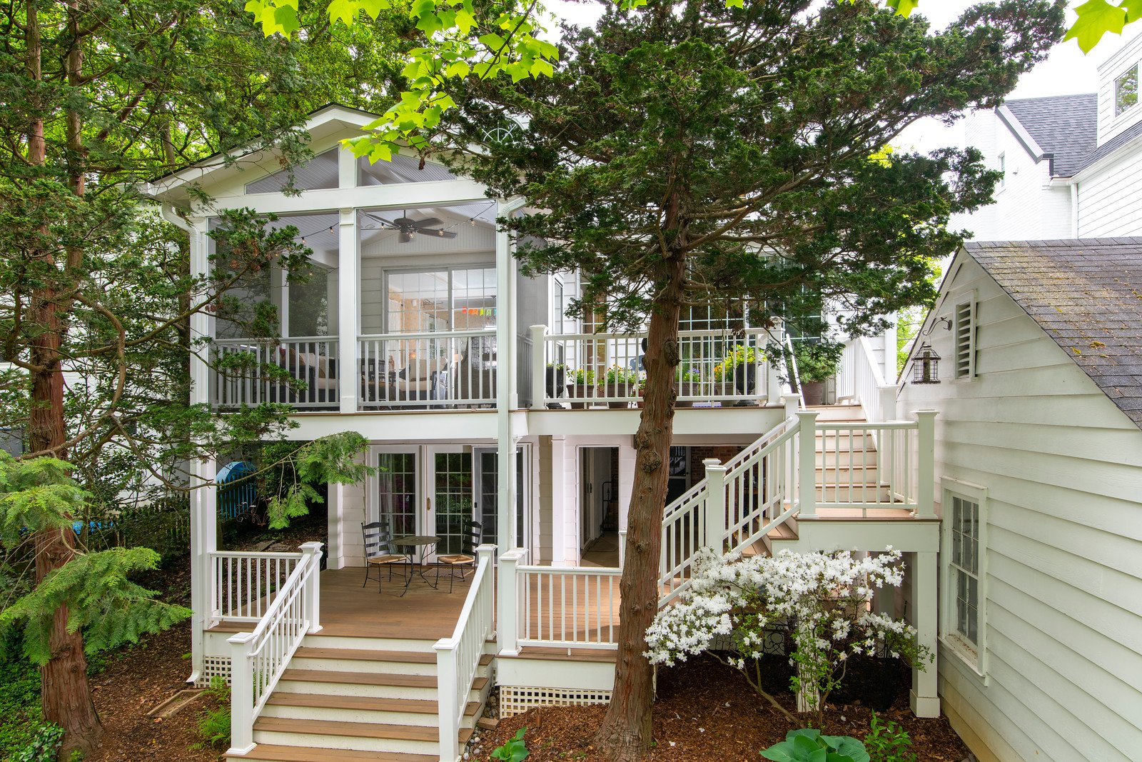 chevy chase 2 story deck screened porch. 15