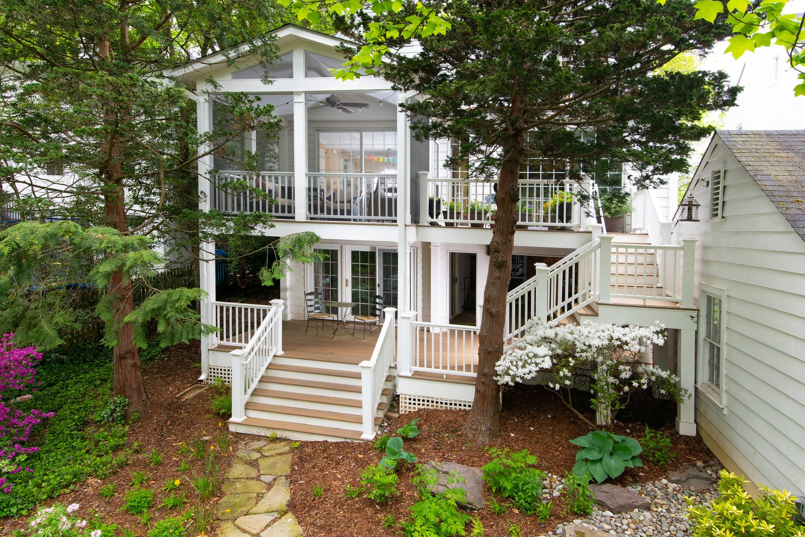 chevy chase 2 story deck screened porch. 16