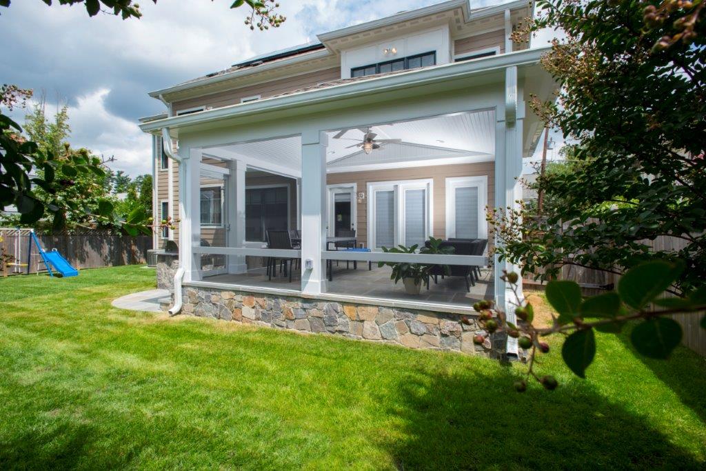 design builders screened porches exterior photo