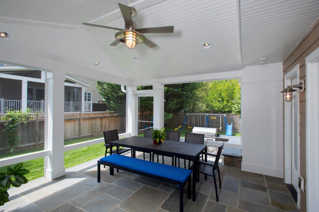 screen porch interior bethesda